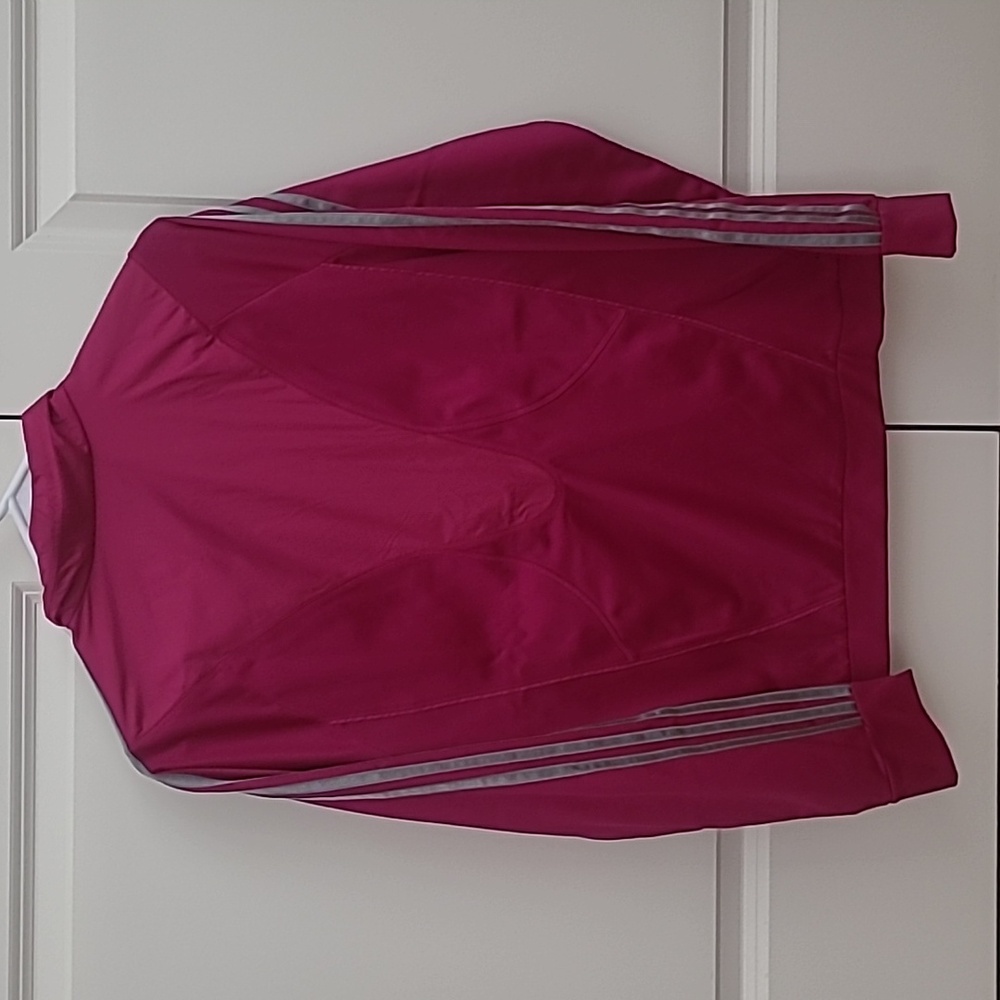 Adidas Plum/silver Track Jacket - Picture 3 of 4